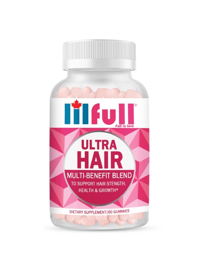 Lilfull Hair Vitamins for Hair Growth – 10000mcg Biotin 60 gummies - Image 1